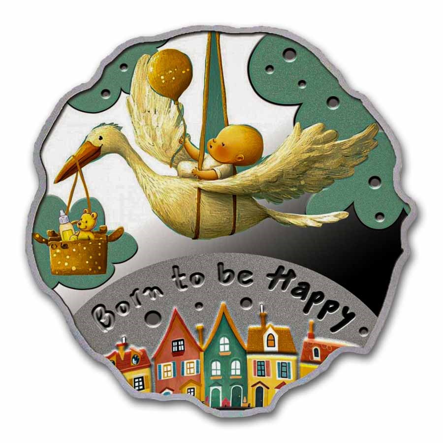 2025 Republic of Cameroon Silver Proof Born To Be Happy